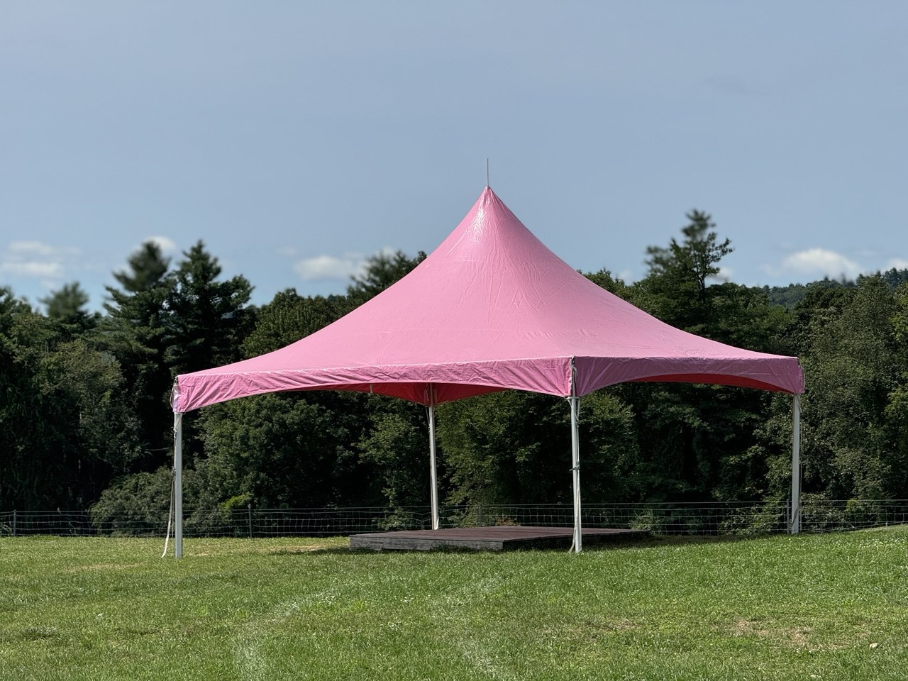 Pink tent